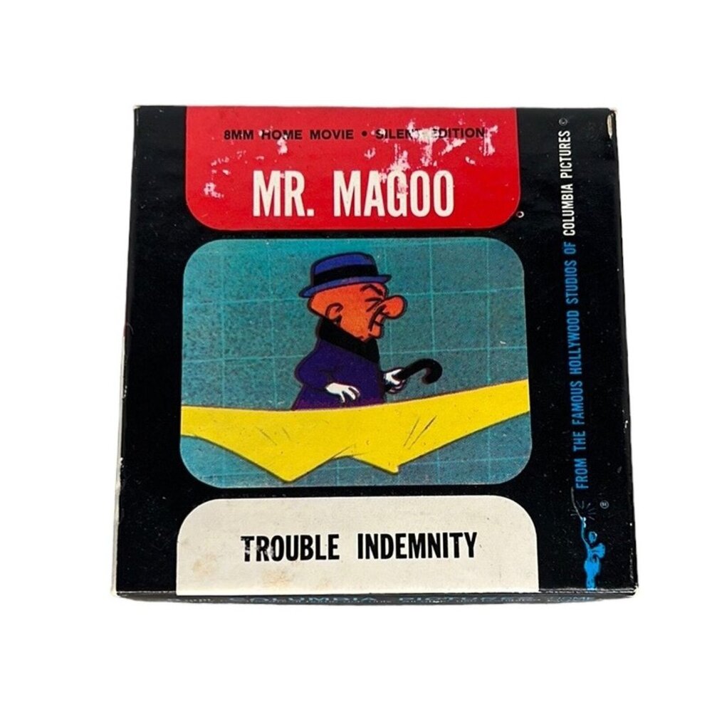 Mr. Magoo 8mm Vintage Silent Movie Trouble Indemnity Columbia Pictures